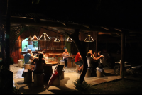 restaurant nightime 
 - Costa Rica