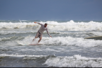 Man Surfing In Playa Guiones
 - Costa Rica