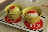 bambu restaurant ginger green tea ice cream 
 - Costa Rica