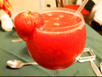 strawberry daquiri at mastico restaurant 
 - Costa Rica