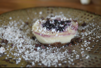 raw blueberry cheesecake luvburger 
 - Costa Rica