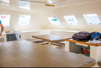 Protected Dining Area Of Marlin Del Ray Catamaran
 - Costa Rica