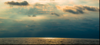 Sun Rays Reflected On On The Horizon Marlin Del Ray Catamaran
 - Costa Rica