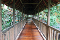 hotel bambu deck to room 
 - Costa Rica