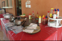 dining hall spread 
 - Costa Rica