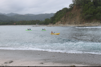 kayak arrive chora island 
 - Costa Rica