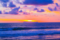 cano island sunset 
 - Costa Rica