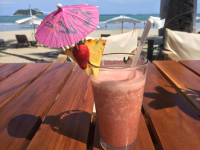 strawberry pina colada gustobeach 
 - Costa Rica