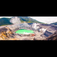 crater poas volcano  national park
 - Costa Rica