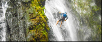 Man Rappelling Horseback Rapelling Tour Rancho Tropical Matapalo
 - Costa Rica