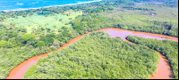 Aerial View Tamarindo Estauary Canal Loop And Playa Grande Front
 - Costa Rica