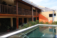 pool and courtyard samara inn 
 - Costa Rica