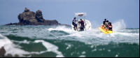 banana boat ocean wave 
 - Costa Rica