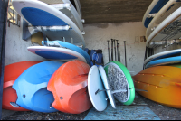 boards in shed
 - Costa Rica