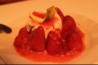 Chocolate Vanilla Swirl Ice Cream With Strawberries
 - Costa Rica