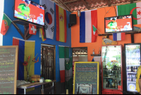 Screen Tvs Flag Wall Decoration Nativo Sports Bar
 - Costa Rica