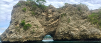 rainbow rock distant 
 - Costa Rica