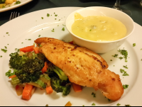 chicken breast with lemon sauce 
 - Costa Rica