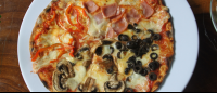 mushroom.olive ham redbellpepper pizzas il peperoni
 - Costa Rica