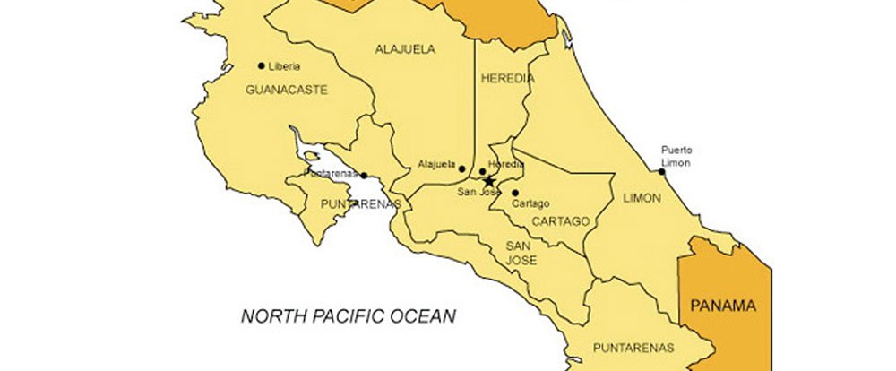 costa rica map
 - Costa Rica