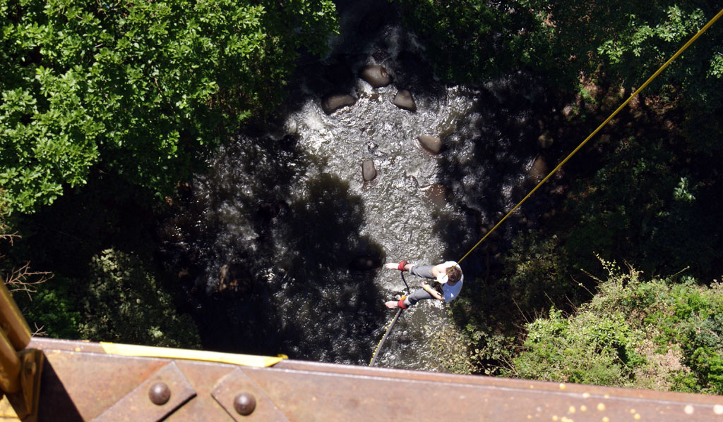 Bungee going up
 - Costa Rica