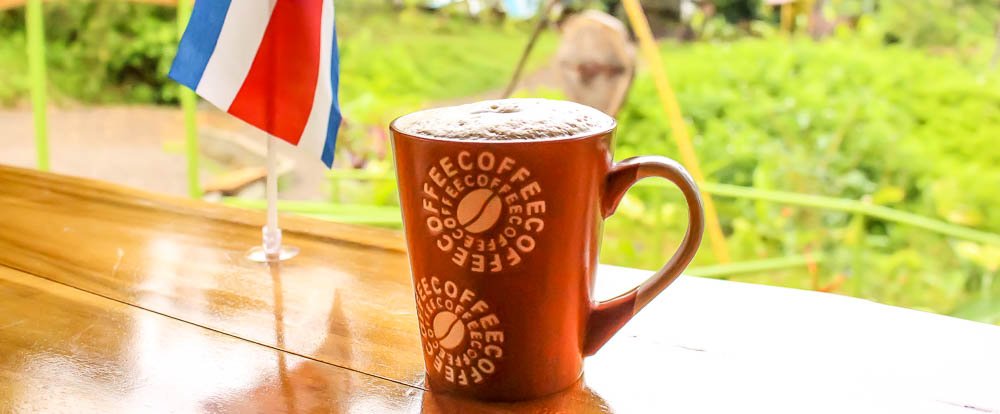 coffee mug with costa rican flag drake bay cafe
 - Costa Rica