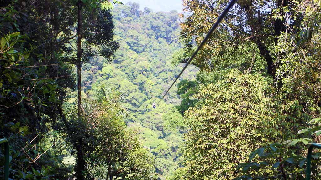 skytrek fourth zip line 
 - Costa Rica