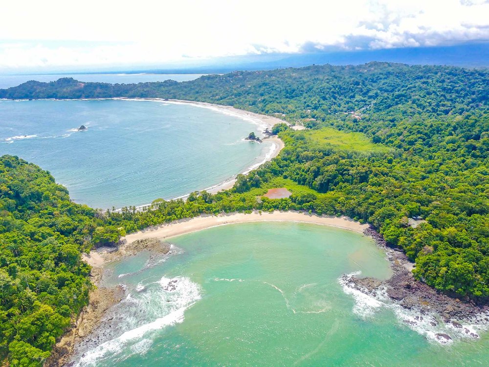 manuel antonio national beach aerial views 
 - Costa Rica