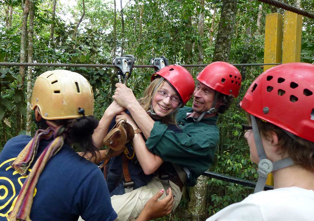 canopy tour sarapiqui father daughter zipline
 - Costa Rica