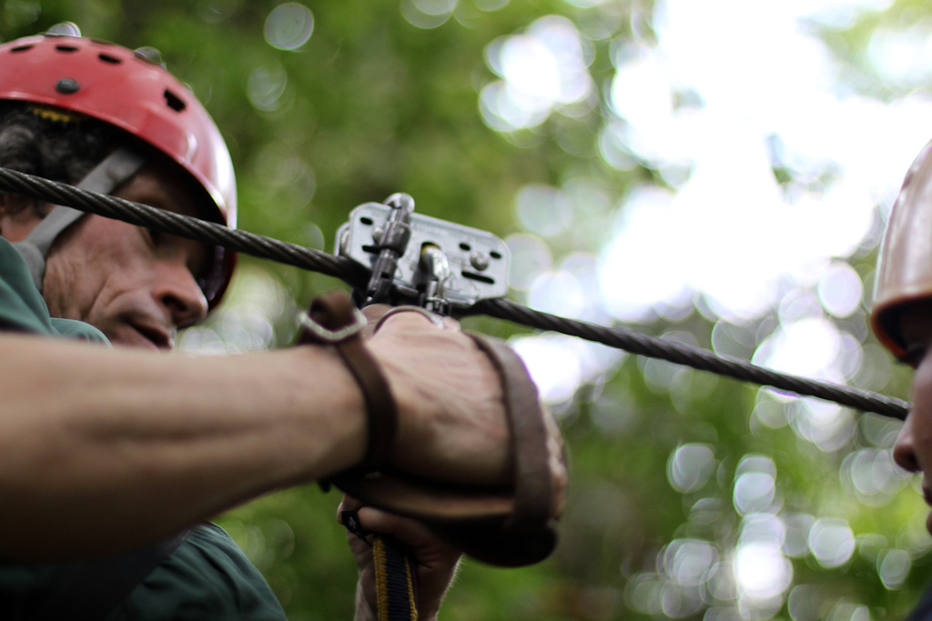 canopy tour sarapiqui preparing
 - Costa Rica