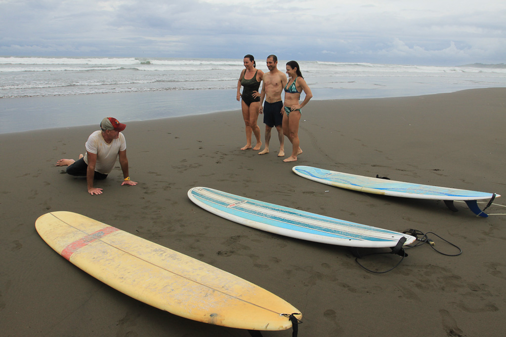 lagarto surf company instruction 
 - Costa Rica