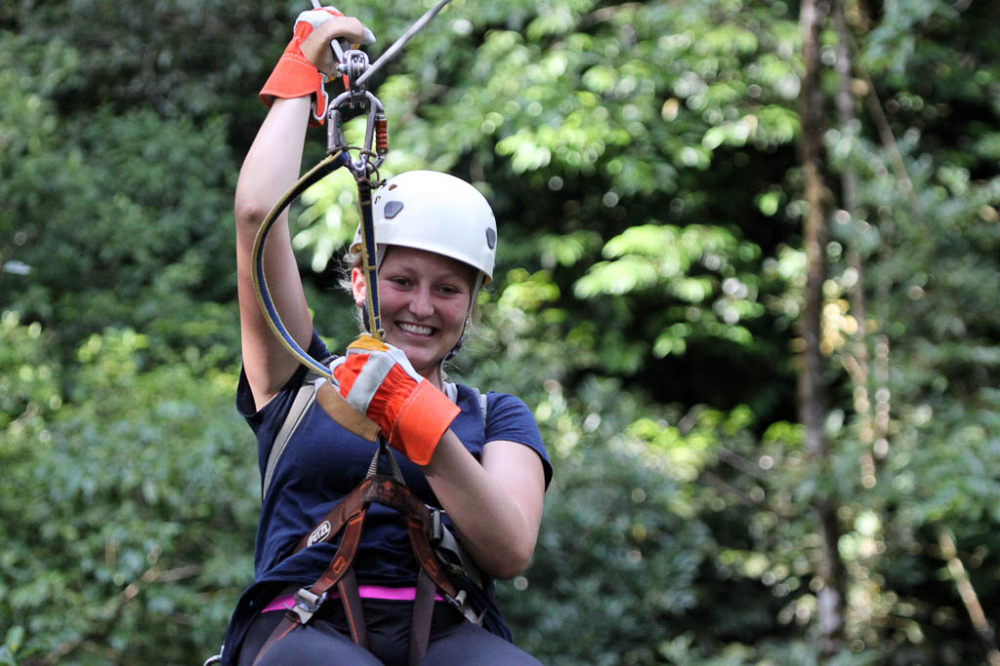 Riding the lines on the Original Canopy Tour