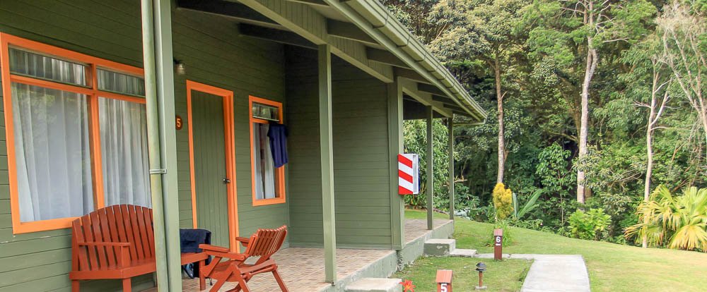 cloud forest lodge room facade 
 - Costa Rica