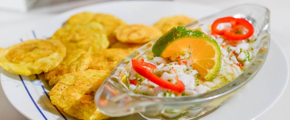 fresh ceviche at soda marbella puerto jimenez
 - Costa Rica