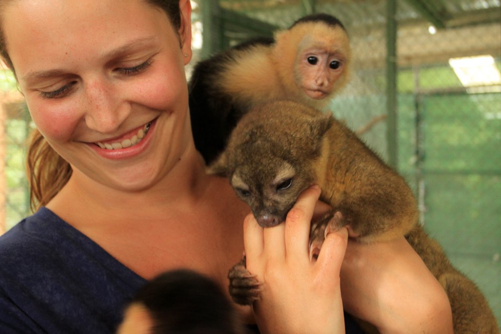osa animal sanctuary tour page playing around 
 - Costa Rica