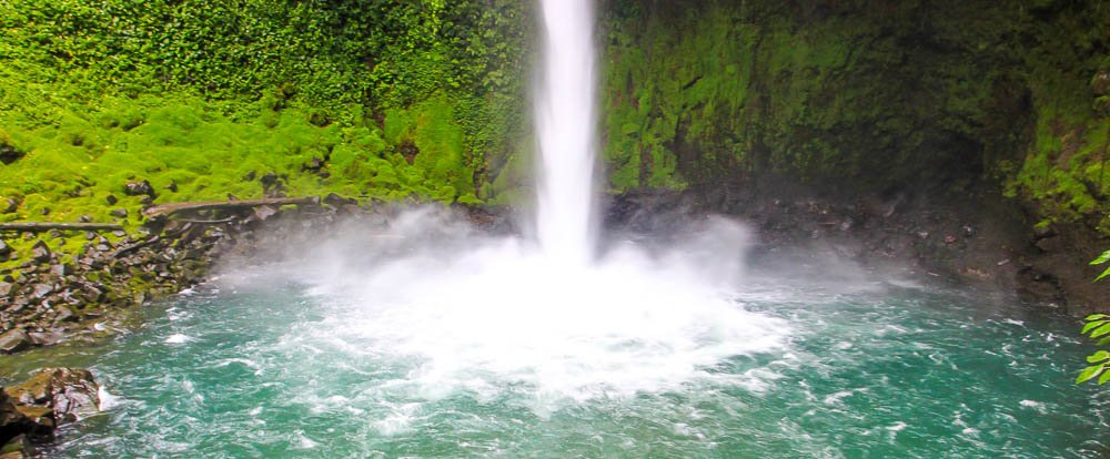 fotuna waterfall plunge pool 
 - Costa Rica