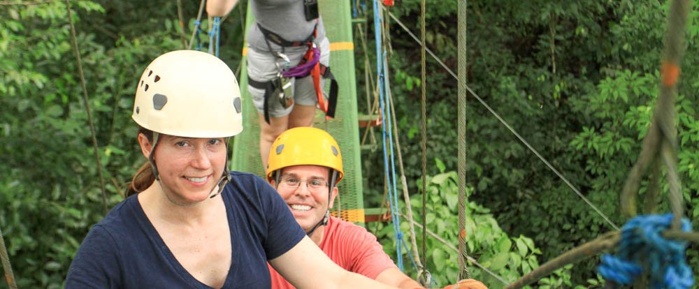 titi canopy tour bridge 
 - Costa Rica