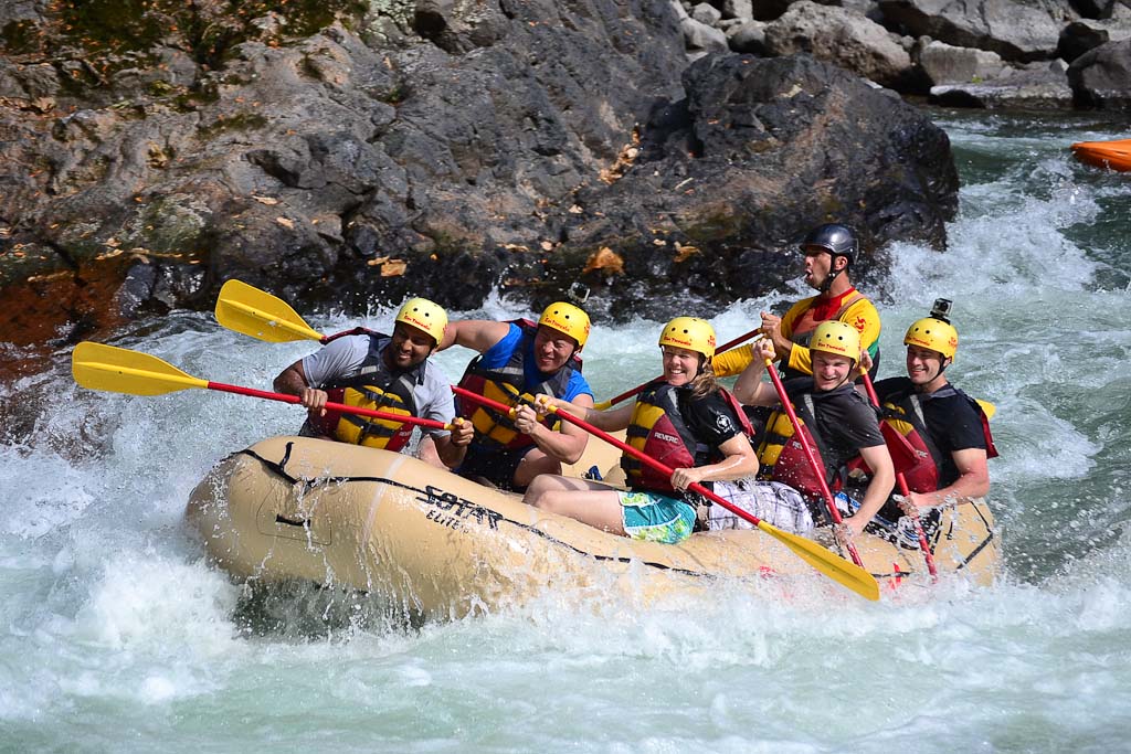 in the rapids
 - Costa Rica