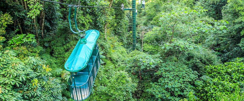 rainforest adventures aerial tram closeup 
 - Costa Rica
