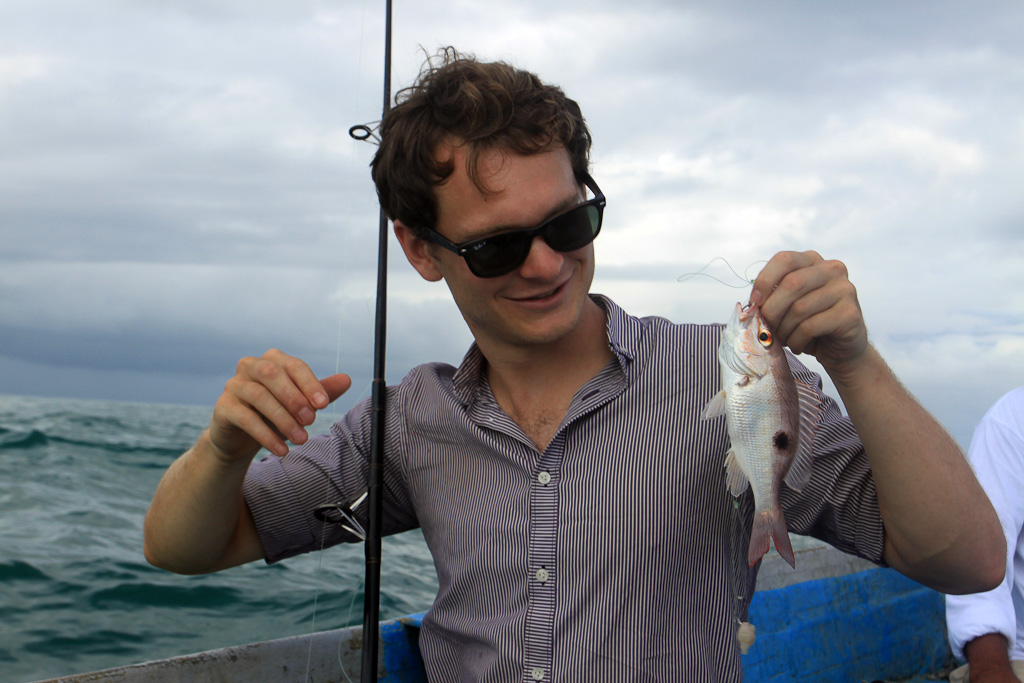 in shore fishing manuel antonio first catch 
 - Costa Rica