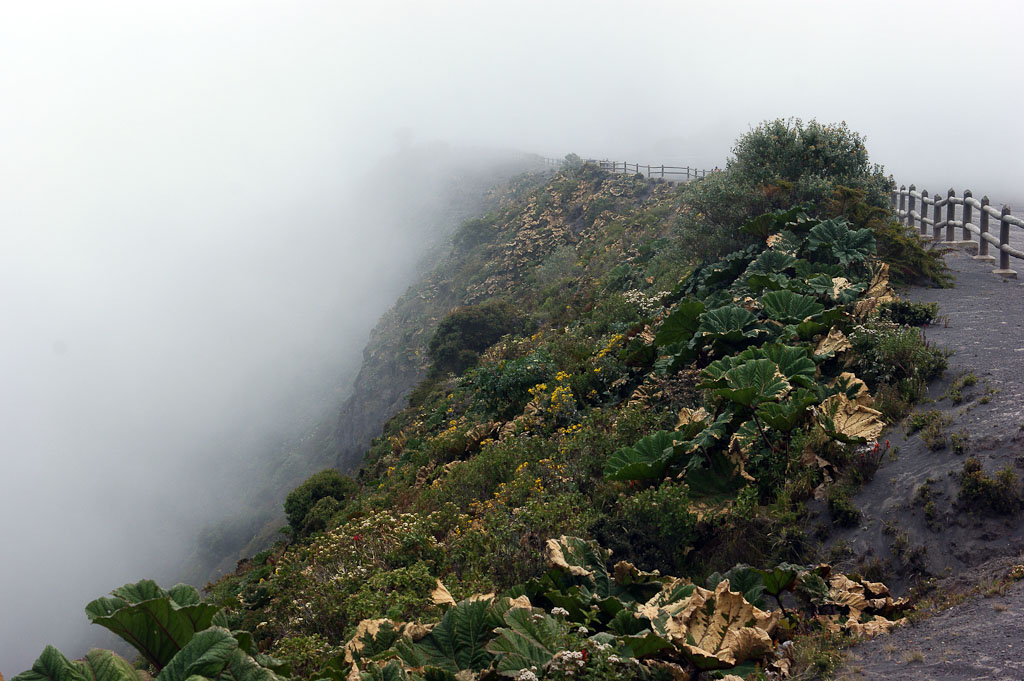 irazu foggy main crater  
 - Costa Rica