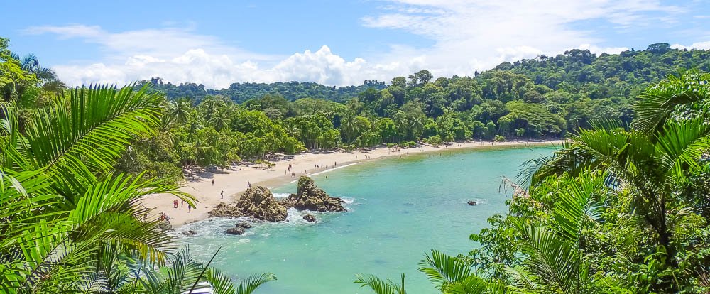 manuel antonio national park attraction white sand beach 
 - Costa Rica