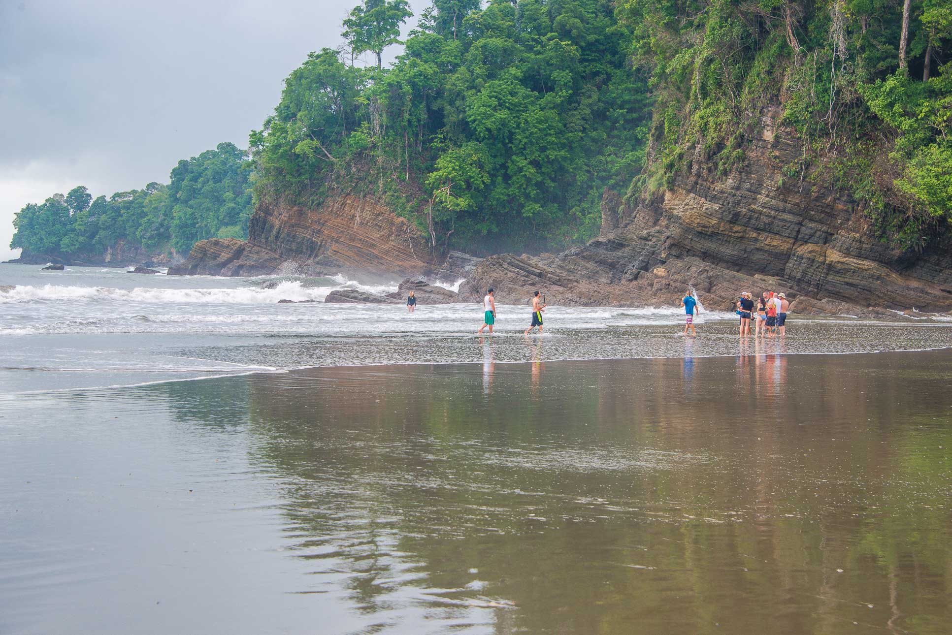 Ventanas Beach Rocky Side Waterfall Tour Manuel Antonio