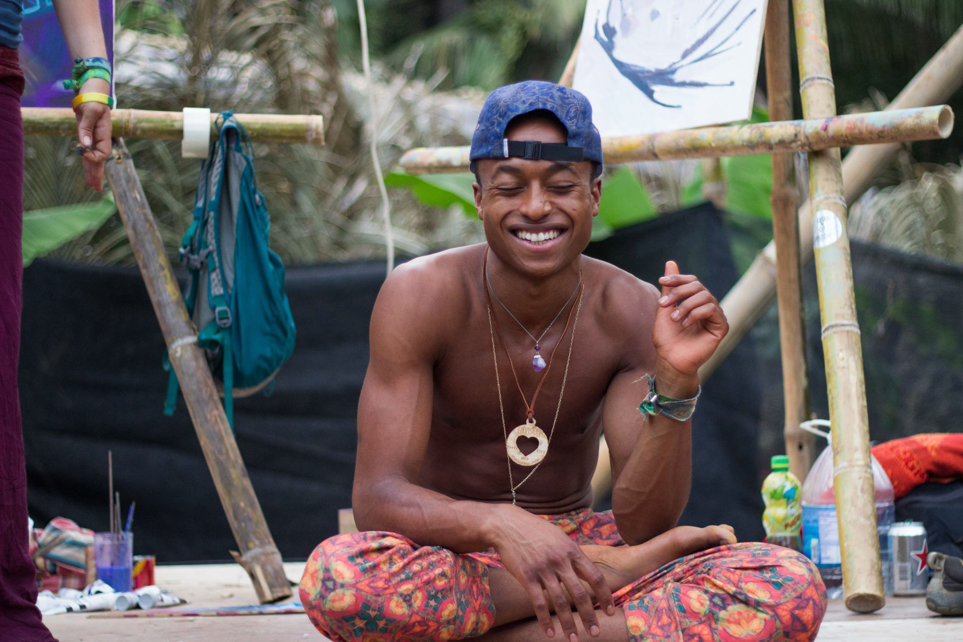 Man Preping For Hand Stand Yoga Envision Festival Costa Rica