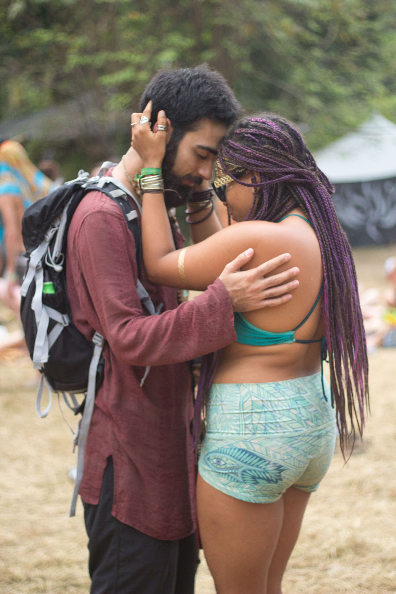 Man And Woman Praying Envision Festival Costa Rica
