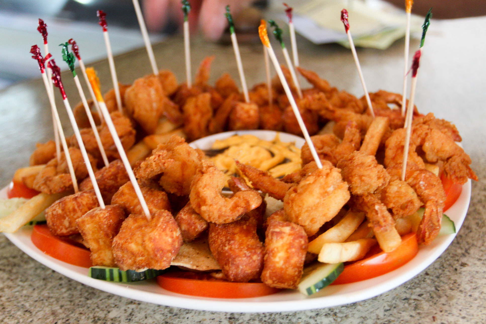Shrimp Assortment At Playa Carmen Restaurant