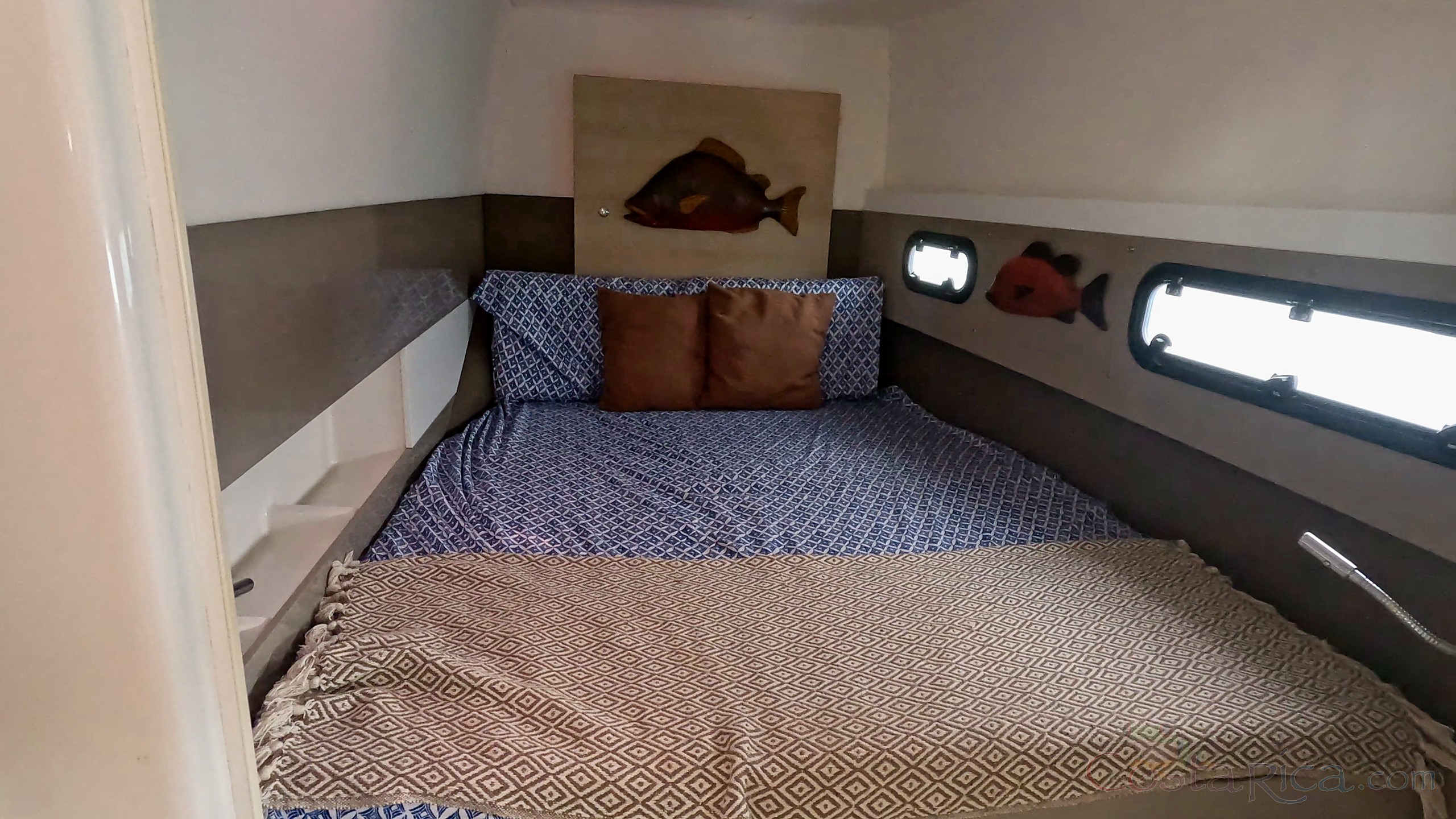 cabin with one queen size bed 41 foot luxury charter catamaran guanacaste.jpg