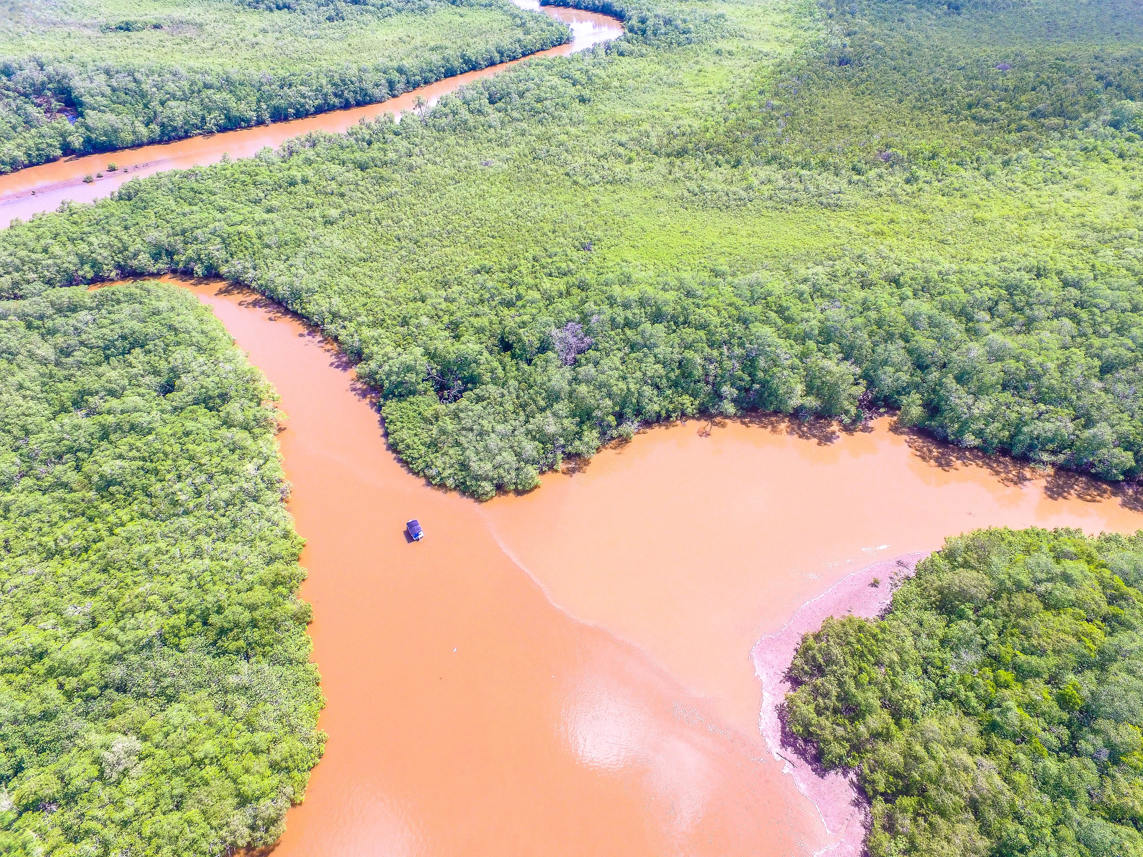 Aerial View Tamarindo Estauary Canals