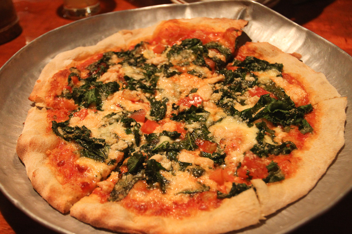 Spinach Roasted Garlic Pizza Marys