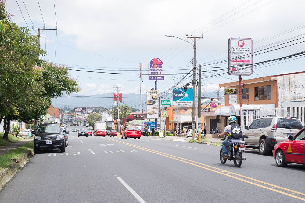 Main Road In Front Of Plaza Dorada Facing Towards Guadalupe